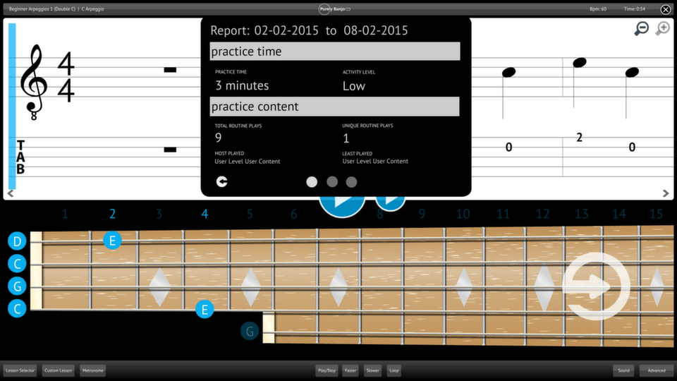 Purely Banjo Screenshot Reporting Measuring Progress